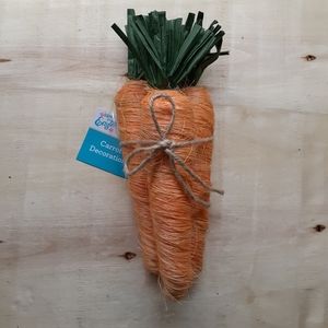 Bundle of 3 Carrots Spring Easter Decoration 9 inches long
